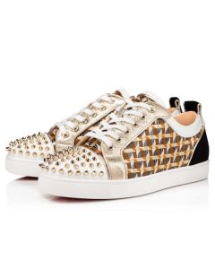 Christian Louboutin Low-top Louis Junior Spikes Orlato Version Multi Calf For Men 