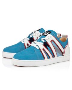 Christian Louboutin Low-top Vida Viva LT Blue Version Panorama Suede