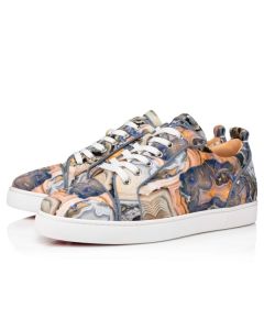 Christian Louboutin Low Top Louis Junior Spikes Orlato Multi Neoprene Sneaker 