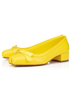 Christian Louboutin Mamaflirt 30 Mm Ballerinas Nappa Leather Yellow Queen