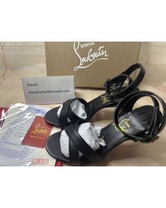 Christian Louboutin Mariza 85 Mm Sandals Nappa Leather Black