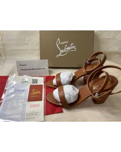 Christian Louboutin Miss Sabina 85 Mm Sandals Nappa Leather Cuoio