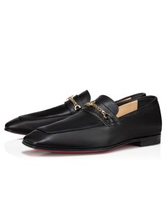 Christian Louboutin Mj Moc Loafers Calf Leather Black