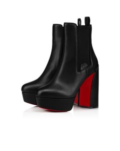 Christian Louboutin Movidastic 130 Mm Low Boots Calf Leather Black