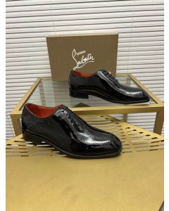 Christian Louboutin Oxford Corteobello Men Patent Leather Black