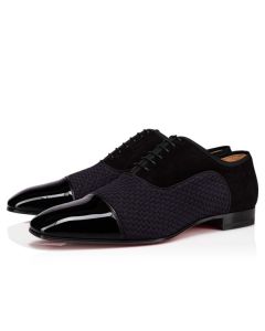 Christian Louboutin Oxford Greggo Black Patent Calf 