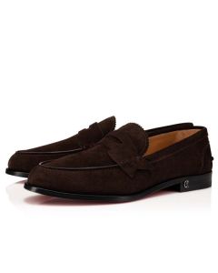 Christian Louboutin Oxford No Penny Flat Dark Brown