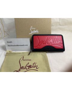 Christian Louboutin Panettone Wallet Calf Leather Red