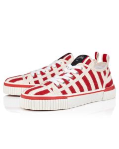 Christian Louboutin Pedro Junior Sneakers Malha Printed Fabric Loubi