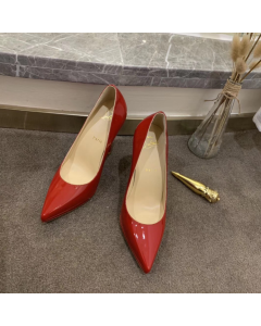 Christian Louboutin Pigalle Plato 100mm Pumps Patent Leather Red