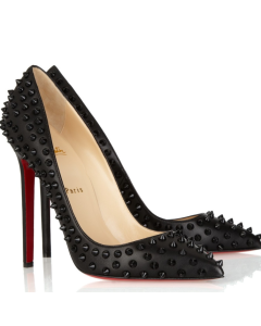 Christian Louboutin Pigalle Spikes 120mm Pumps Nappa Leather Black