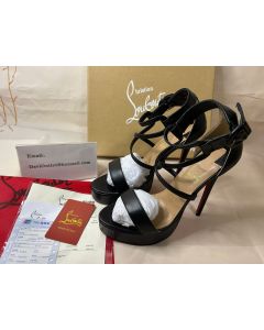 Christian Louboutin Platforms Choca 150 mm Black Kid