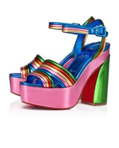 Christian Louboutin Platforms Manola Disco 120 mm  Multi/alize Leather