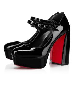 Christian Louboutin Platforms Movida Jane 130 mm Black/lin Black Patent