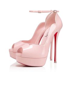 Christian Louboutin Platforms Round Chick 150 mm  Poupee/lin Poupee Patent