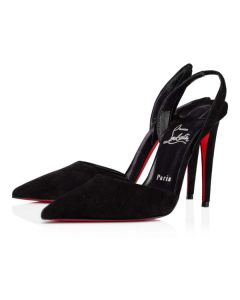 Christian Louboutin Pumps Astrid 100 mm Black/lin Black Suede Calfskin