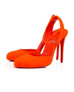 Christian Louboutin Pumps Betty Sling Velvet  100mm Sunrise/lin Sunrise Shoes