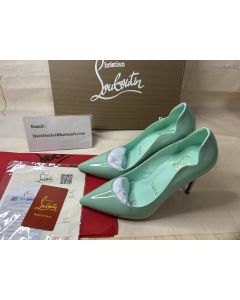 Christian Louboutin Pumps Hot Chick 100 mm Bermuda/lin Bermuda Patent leather