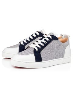 Christian Louboutin Rantulow Sneakers Calf Cotton And Veau Velours Navy