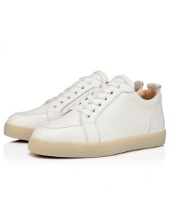 Christian Louboutin Rantulow Sneakers Grained Calf Leather White