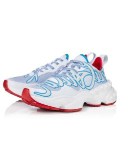 Christian Louboutin Rocknrun Running Sneakers Mesh Aqua Sky