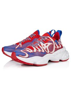 Christian Louboutin Rocknrun Running Sneakers Mesh Royal Blue