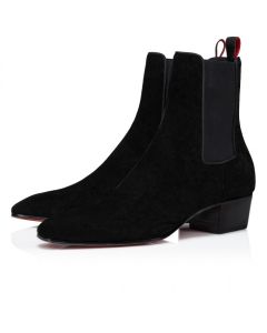 Christian Louboutin Rosalio Chelsea 40 Mm Boots Calf Leather Black