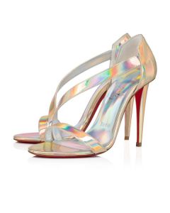 Christian Louboutin Sandal Astridal 100 mm Ab/lin Laser Ab Patent