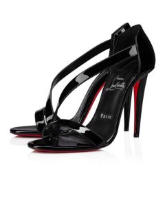 Christian Louboutin Sandal Astridal 100 mm Black/lin Black Patent