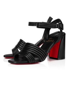 Christian Louboutin Sandal Manola 85 mm Black/lin Black Nappa