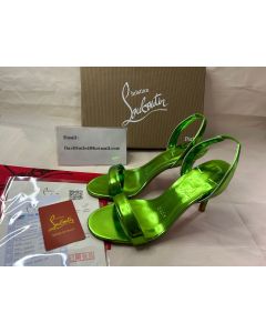 Christian Louboutin Sandal O Marylin 85 mm Spinach/lin Spinach Leather