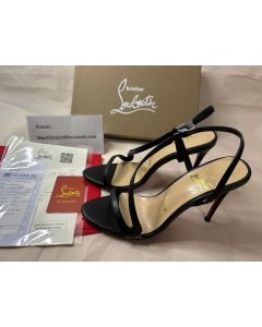 Christian Louboutin Sandal Rosalie 100 mm Black Leather