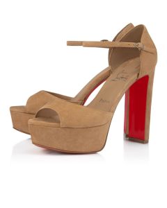 Christian Louboutin Sandaloo 130 mm Sandals Veau Velours Lionne