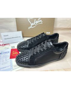 Christian Louboutin Seavaste 2 Sneakers Calf Leather Black