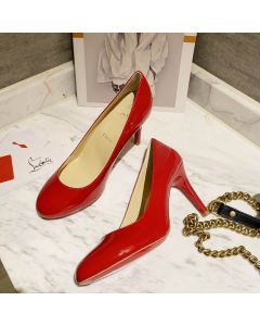 Christian Louboutin Simple Patent Leather Pumps 85mm Red