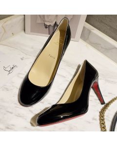 Christian Louboutin Simple Patent Leather Pumps 85mm Black