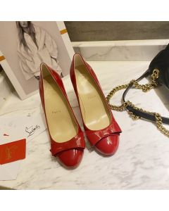 Christian Louboutin Simplenodo Bow Pumps 85mm Patent Leather Red