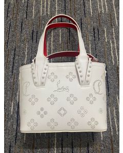 Christian Louboutin Small Cabata East West Mini Tote Bag White