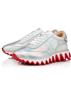 Christian Louboutin Sneaker Loubishark Donna Laser Ab/bianco Calf