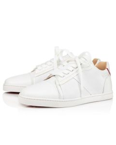 Christian Louboutin Sneaker Elastikud Donna Version Bianco Leather