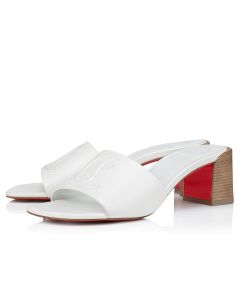 Christian Louboutin So CL Mule 55mm Nappa Leather Bianco