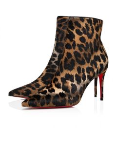 Christian Louboutin So Kate Booty 85 Mm Low Boots Calf Leather Brown