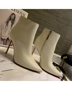 Christian Louboutin So Kate Booty Ankle Boots 85mm Calfskin White