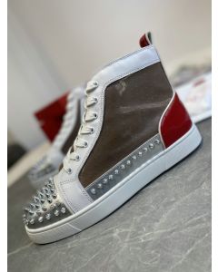 Christian Louboutin Sosoxy Sneakers Leather and PVC Multicolor