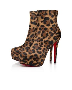 Christian Louboutin Spikita Booty Bianca 120 mm Brown Calf