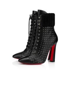 Christian Louboutin Spikita Booty Dakita 100 mm Black/silver Calf Shoes