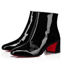 Christian Louboutin Spikita Booty Turela 55 mm Black Patent Shoes