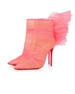 Christian Louboutin Spikita Libellibooty 100 mm Bubble Gum Rete