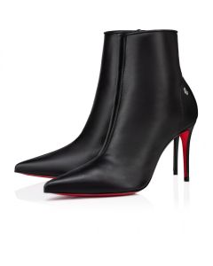 Christian Louboutin Sporty Kate Booty 85 Mm Low Boots Nappa Leather Black