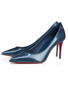 Christian Louboutin Sporty Kate Pumps 85mm Patent Leather Blue